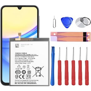 بطارية بديلة لجهاز Galaxy A15 5G متوافقة مع Samsung Galaxy A15 5G، SM-A156B SM-A156B/DS SM-A156P SM-A156P/DS SM-A156U1/DS مع مجموعة أدوات in Saudi Arabia