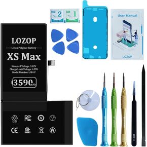 مجموعة استبدال البطارية المطورة لجهاز iPhone Xs Max، بطارية بديلة عالية السعة لجهاز iPhone Xs Max Battery A1921 A2101 A2102 A2103 A2104 مع مجموعة أدوات الإصلاح ودليل المستخدم in Kuwait
