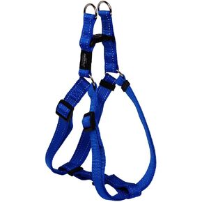 Reflective Adjustable Dog Step in Harness for Extra Large Dogs; matching collar and leash available, Black