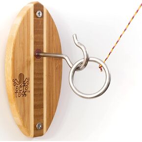 Hook and Ring Game. Women and Man Cave Game Room Decor, Ring Game on a String for Game Room Games. Hook and Ring Toss Game Stocking Stuffers for Kids, and Gifts for Men Who Have Everything in Saudi Arabia