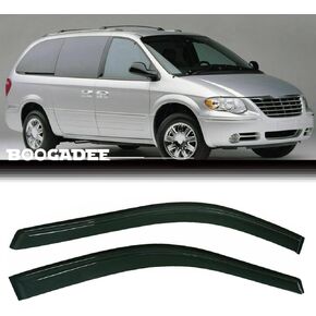 Original 2pcs Window Shade, Out-Channel Rain Guards, Window Visors Compatible with 1996-2007 Dodge Caravan Grand Caravan Chrysler Town & Country 1996-2000 Plymouth Grand Voyager 92305
