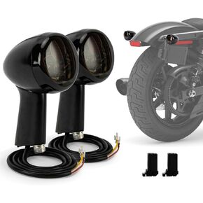 psler Motorcycle Front Rear Bullet LED Turn Signal Indicator Lights Integrated Brake Running Light Mount Kit with Bracket for Sportster XL883 XL1200 1992-later