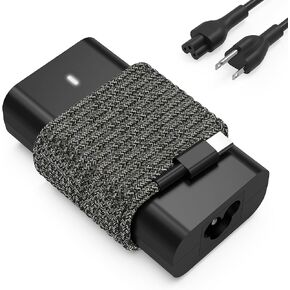New Slim Charger for Dell 65W USB-C Laptop XPS and Latitude Fast Charging Type C Travel Laptop Power Adapter