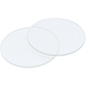2PCS Thickness 1.0mm Flat Round Mineral Watch Glass Crystal 15mm to 45mm Watch Replacement Glass Lens Mirror Repair Tool