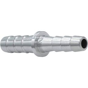 ICT Billet 1/4" to 3/16" Inch Hose Barb Splice Coupler Repair Connector Fitting Adapter Connector Radiator Coolant Fluid Fitting Designed & Manufactured in USA Bare Aluminum AN627-04-03A