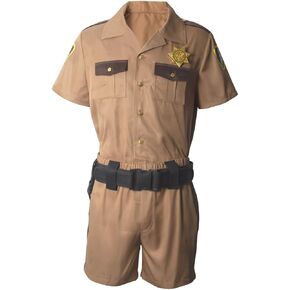 LVLING Reno Lt Dangle Costume for Mens Halloween Dress Up Police Officer Sheriff Troopers Uniform