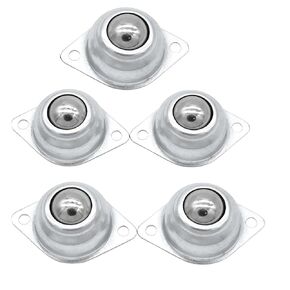 Ball Transfer Units 5pcs 5/8 Inch Screw Mounted Ball Bearings Universal Rotation Caster Roller Ball Bearings for Conveyor Transfer Unit
