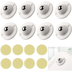 عجلات ذاتية اللصق عجلات عالمية صغيرة 8 قطع عجلة دوارة 360 درجة لصناديق تخزين سلة المهملات in Kuwait