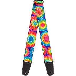 Buckle-Down Guitar Strap 70s Tie Dye 2 Inches Wide (GS-W30002)