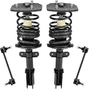 Rear Strut Assembly & Sway Bar Links for 2000-2013 Chevy Impala, 2005-2009 Buick LaCrosse Allure, 00-07 Monte Carlo, 04-08 Pontiac Grand Prix, Shock Absorbers Replace 271662L 271662R 4PCS