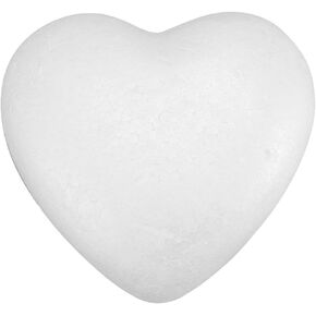 Amosfun Craft Foam Hearts Modelling Foam Ball for DIY Arts Crafts Ornaments 23CM (White)