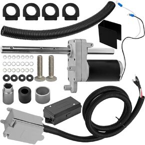 1824200100 Electric Powered Trailer Jack Kit 12V 12,000 lbs, Single Speed Jacks, fit for RV Trailer