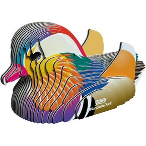 EUGY Mandarin Duck 3D Puzzle - 26 Piece Eco-Friendly Educational Toy Puzzle for Boys, Girls & Kids Ages 6+
