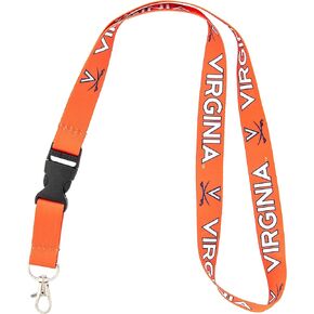 Desert Cactus University of Virginia Lanyard Cavaliers UVA Car Keys ID Badge Holder Lanyards Keychains Detachable Breakaway Snap Buckle Lanyards (Orange)