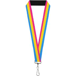 Buckle-Down Lanyard-1.0"-Flag Pansexual Pink/Yellow/Blue
