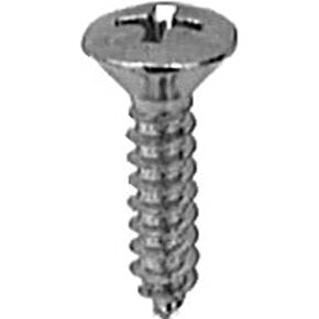100#8 X 3/4" Phillips Oval #10 Head Tap Screws Chrome