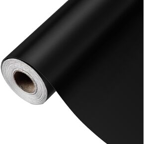 Bulletin Board Paper 24 Inch x 100ft Fade Resistant Paper Black Paper Roll for Classroom Decor, Black