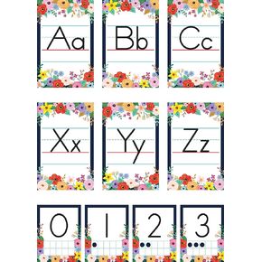 Teacher Created Resources Wildflowers Alphabet Bulletin Board (TCR6818)