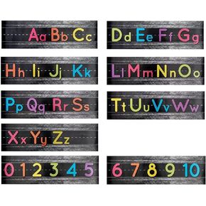 Juvale Alphabet Letter Bulletin Board Strips, Classroom Decorations (21 x 6 in, 9 Pack) in Kuwait