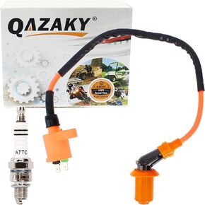 Compatible with Ignition Coil Spark Plug XR50 XR70 XR80 XR100 CRF50 CRF70 CRF80 CRF100 Pit Dirt Racing Bike Scooter Motorcycle ATV