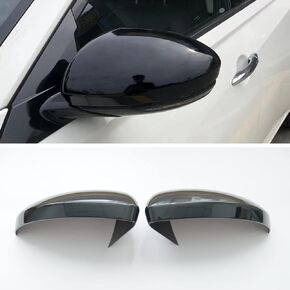 New 2pcs Glossy Black Door Exterior Rearview Mirror Cover Cap Trim for Nissan Altima 2019 2020 2021 2022 Sentra 2020 2021 2022