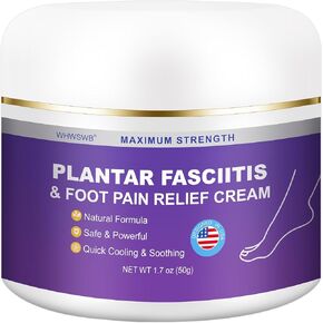 Plantar Fasciitis Relief Cream Heel Relief Cream for Heel Pain, Plantar Fasciitis, Heel Spurs - Natural Herbal Formula 1.7 OZ