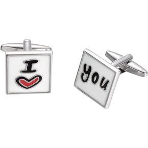 Yoursfs Cufflinks for Men Funny Stainless Steel Cufflinks Novelty Wedding Gift for Mens Cufflinks Fashion Jewelry