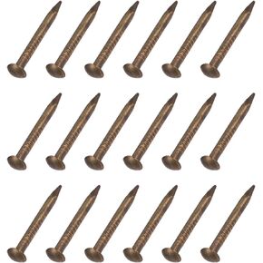Small Nails (1.2x12mm) 50pcs, Brass Tiny Hardware Nails - for Household Woodworking, Bronze Tone