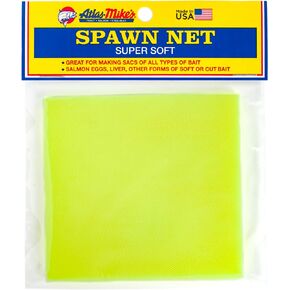 ATLAS Spawn NET 4" X 4" Squares - Ideal for Bait Sacs – Salmon Eggs, Liver, Soft & Cut Bait - Versatile Aquatic Mesh for Fishing Enthusiasts - Premium Quality for Successful Fishing Ventures - Yellow