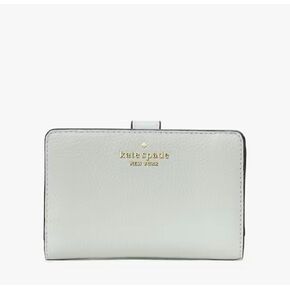 Kate Spade New York Leila Medium Compact Bifold Wallet Leather Lime Sherbet in Kuwait