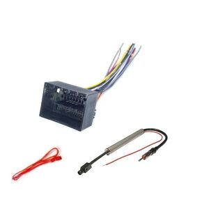 Car Stereo Radio Wire Harness and Antenna Adapter Made for Chevrolet: 2014 Silverado 2500/3500 w/NAV, 2012-2013 Silverado w/NAV, 2012-2014 Suburban/Tahoe w/NAV -No External Factory Amp Vehicles