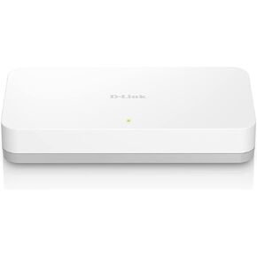D-Link 5 Port Gigabit Ethernet Network Switch- Plug and Play, Ethernet Splitter, Fanless, Traffic Optimization, Unmanaged (DGS-1005A-AMZ), White