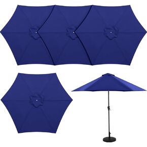 4 Pcs 8.7 ft Outdoor Patio Umbrella Replacement Top Cover umbrella canopy replacement Suit 8 Ribs for Outdoor Table Pool Garden Market Yard