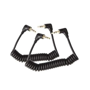 Saramonic 2-Pack of 1/8" (3.5mm) to 1/8" (3.5mm) 6" Coiled TRS Replacement Output Cables (SR-CS350), TRS TO TRS Audio Cable