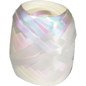 DARICE 2916-39 Curling Ribbon Iridescent Keg, White