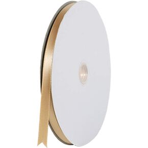 3/4 in x 98.4 Yards Single Faced Gold Ribbon, Solid Color Satin Ribbon, Antique Polyester Fabric Craft Ribbon, Thin Golden Ribbon for Gift Wrapping Crafts Wedding Flower Bouquet Hair Bow