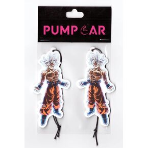 PumpCar car air freshener 2-piece double-sided Goku Ultra Instinct hanging cherry-scented for rearview mirror Car Interior Accessories Household Gifts…
