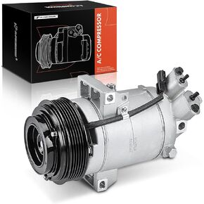 A-Premium AC Compressor with A/C Clutch Compatible with Chevrolet City Express 2.0L 2015-2018, Nissan NV200 2.0L 2013-2020, DKS17D Style