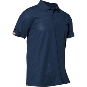 Men's Short Sleeve Polo Shirt Quick-Dry Performance Tactical Golf Shirts Regular-fit Jersey Tennis Shirt