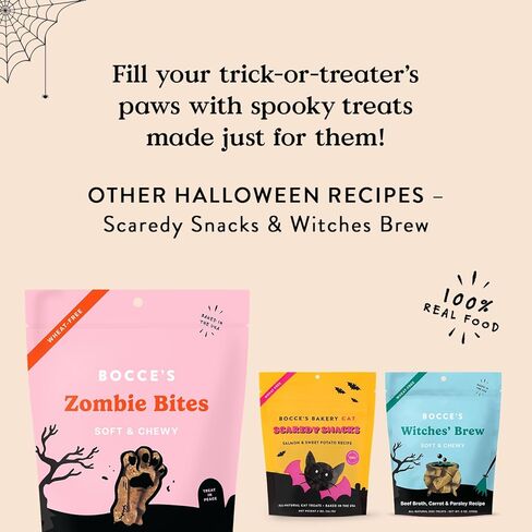 Bocce's Bakery All-Natural Witches Brew Dog Treats, Wheat-Free, Limited Ingredient Soft & Chewy Dog Treats, Inspired by Halloween, 6 oz in Kuwait