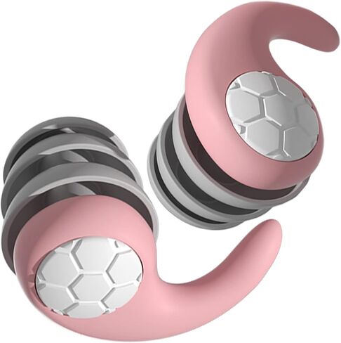 Ear Plugs for Sleeping Noise Reduction NRR 33dB, [Three Layer] Soft Silicone Ear Plugs for Snoring, Study, Swimming, Concerts, Motorcycle, Travel & Noise Sensitivity, Orange in Saudi Arabia