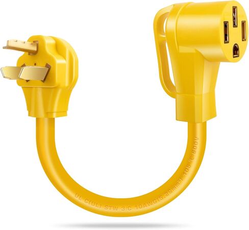 محول شاحن EV من NEMA 10-30 إلى 14-50، قابس مجفف 30A إلى منفذ 50A 14-50 لشحن Tesla وغيرها من شحنات EV المستوى 2 in Kuwait