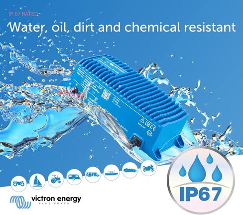 Victron Energy Blue Smart IP67 12-Volt 13 amp 120VAC Battery Charger with NEMA 5-15 Plug (Bluetooth) in Saudi Arabia