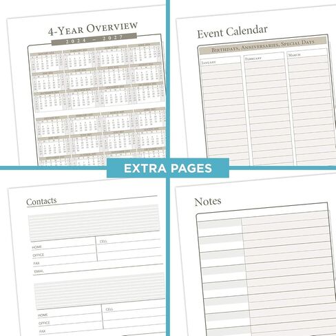 2022 Weekly & Monthly Planner Refill by AT-A-GLANCE, 10831 DAY-TIMER, 3-3/4" x 6-3/4", Size 3, Portable Size, Loose-Leaf (471-285Y) in Saudi Arabia