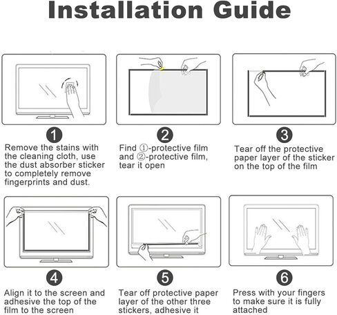 واقي شاشة الضوء الأزرق للتلفزيون مقاس 32 بوصة، كتل حماية الضوء الأزرق لحماية العين تقلل من إجهاد العين وإجهاد العين لشاشات LCD مقاس 32 بوصة، وLED، وOLED، وQLED 4K HDTV in Kuwait