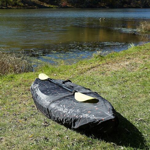 Heavy Duty Kayak Dust Cover-UV Protection, Resistant to Sun, Rain, and Snow-Outdoor/Indoor Storage-Industrial Buckles, Reinforced Stitching-Boat Accessories-Fabric Dust Bag Included(Arrowhead) in Saudi Arabia
