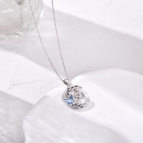 18th/40th/50th Birthday Gifts for Girls Celtic Knot Moon Butterfly Pendant Jewelry for Daughter Granddaughter in Saudi Arabia