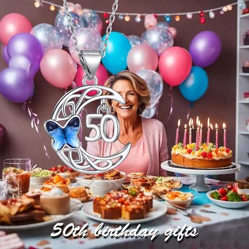 18th/40th/50th Birthday Gifts for Girls Celtic Knot Moon Butterfly Pendant Jewelry for Daughter Granddaughter in Saudi Arabia