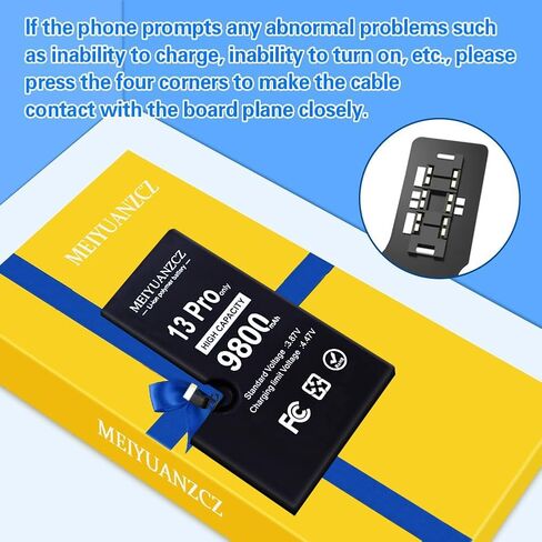 9800mAh Upgraded Battery Compatible with Phone 13 Pro, [New Version] Ultra High Capacity 0 Cycle A+ Battery Compatible with Phone 13 Pro, with Complete Disassembly kit in Saudi Arabia