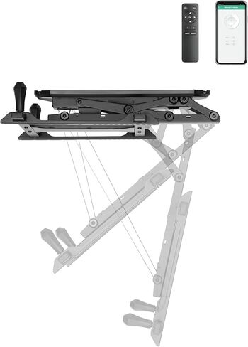 ProMounts Motorized Fireplace Mantel TV Wall Mount Fits Most 37-70 Inch Screens, Motorized Drop Down TV Wall Mount Bracket Above Fireplace for Both Flat and Curved, and Holds up to 77 lbs. in Kuwait